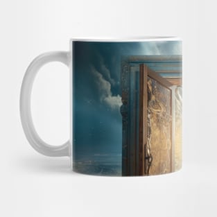 Door Gate Otherworldly Dimension Fantastic Landscape Surrealist Mug